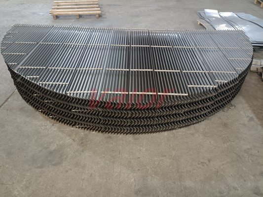 It is a stainless steel chevron demister with as many as 8 passes.