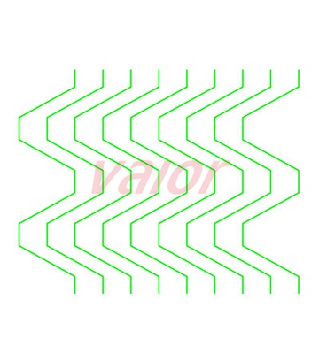 A chevron plate with W shape.