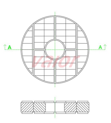 Deck water seal demister drawing.