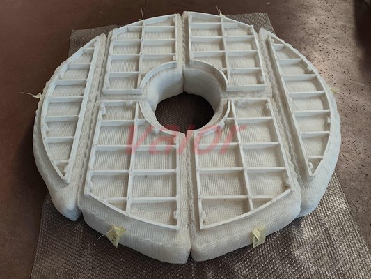 Polypropylene demister for deck water seal.