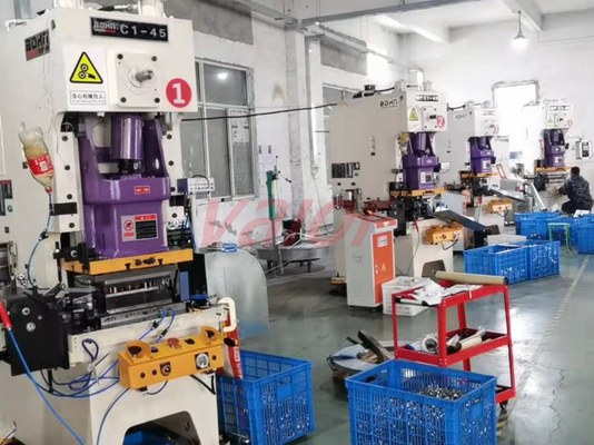 A corner of metal random packing plant.