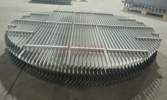 SS304 C type chevron demister pre-assembly.