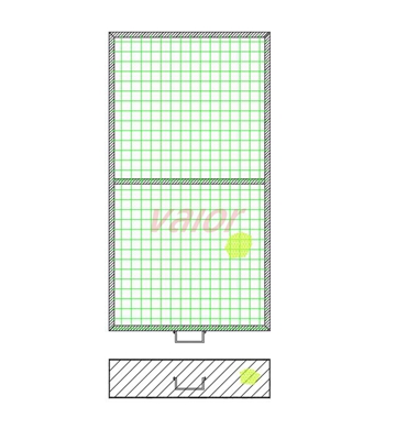 A kind of demister with edges wrapped by metal plate.